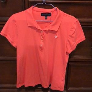 Coral pink collar shirt (XL)